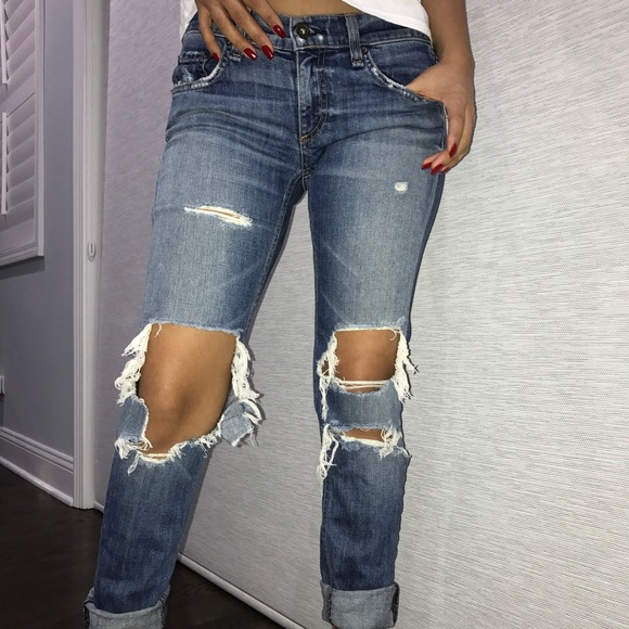 rag & bone Denim - Rag & Bone Ripped Jeans